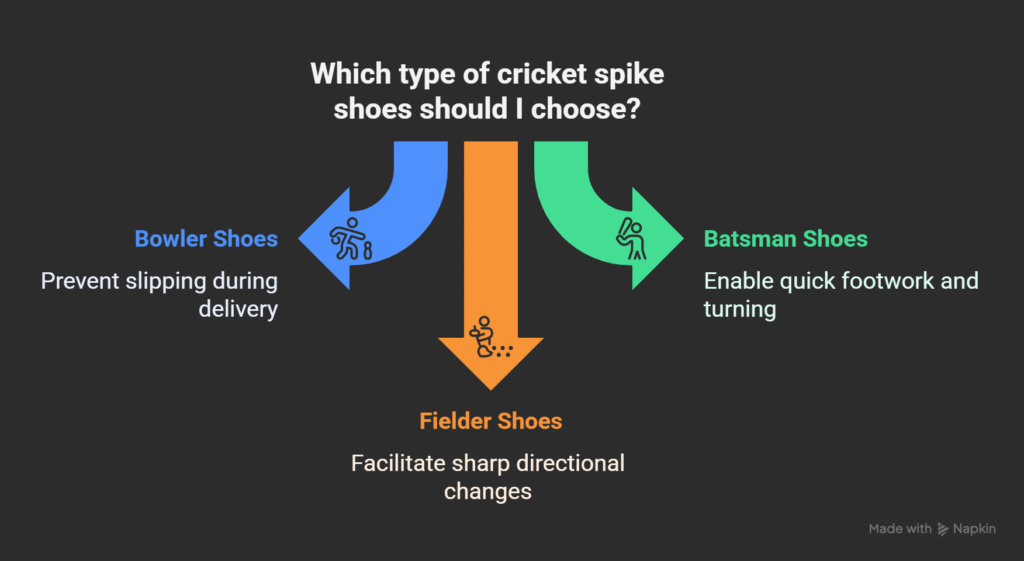 cricket spike shoes