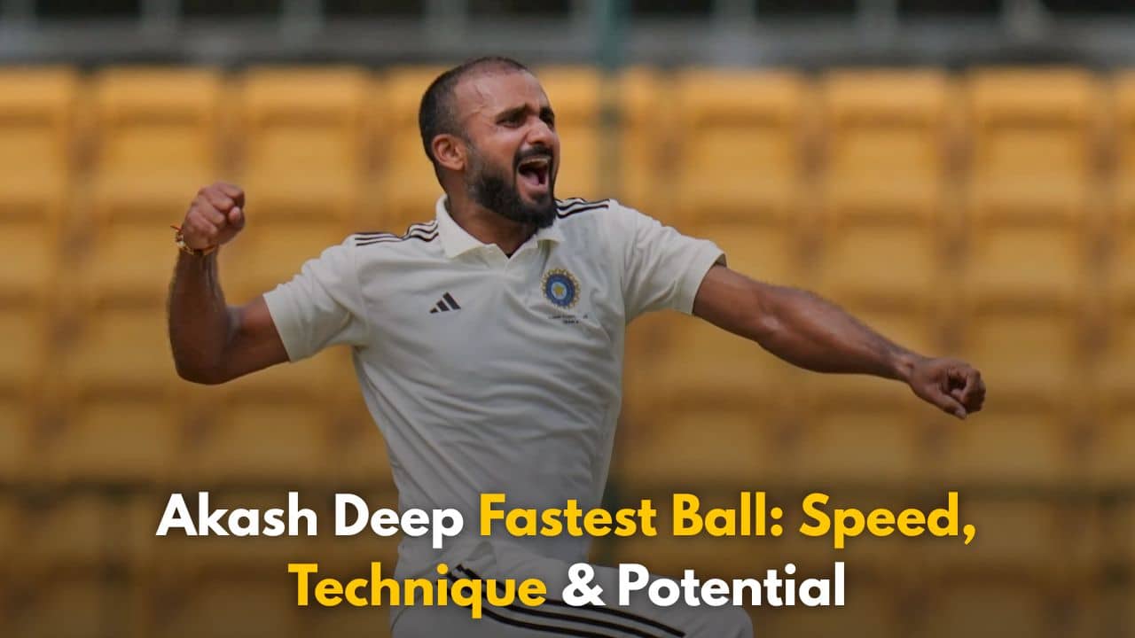Akash Deep Fastest Ball